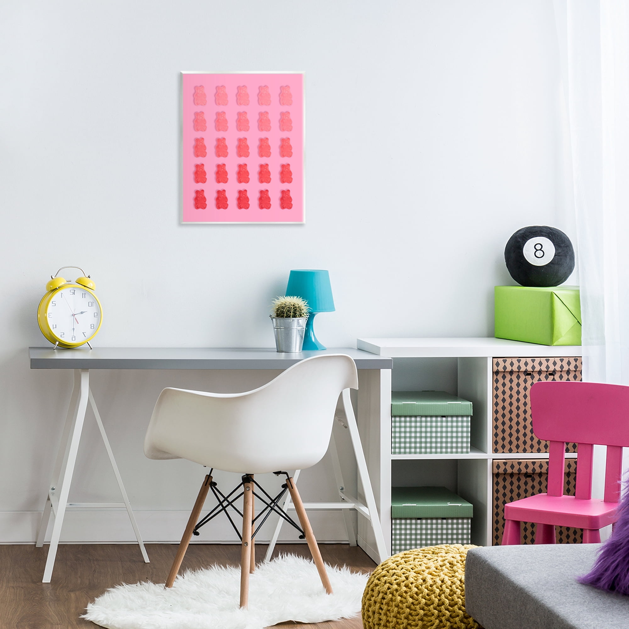Stupell Industries Pink & Red Bear Gradient Wall Plaque Art, design by LISH Creative