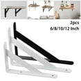 thumbnail image 3 of 2 x Metal Shelf Bracket L Shape Thickened Corner Brace Shelf Right Angle Bracket, 3 of 5
