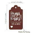 thumbnail image 5 of Inkdotpot Pack Of 100 Real Silver Foil Paper Tags Hugs And Kisses From The New Wedding Favor Hang Tags, 5 of 6