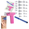 thumbnail image 2 of Clearance Ear Gun Set, Fenull Stainless 12 Pairs Of Ear Lip Nose Umbilical Piercing Tool Ear Nose Umbilical Piercing Machine Stainless Body Ear Piercing Tool 2Ml, 2 of 5