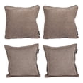 thumbnail image 1 of Set de 4 Cojines (2 Cuadrados + 2 Cuadrados Grandes) Duke Chocolate, 1 of 7