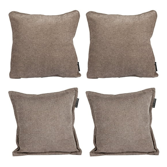Set de 4 Cojines (2 Cuadrados + 2 Cuadrados Grandes) Duke Chocolate