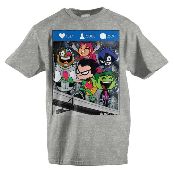 Youth Boys Teen Titans Go Shirt DC Comics Apparel-Medium