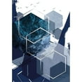 thumbnail image 3 of Urban Epiphany 11x14 Black Modern Framed Museum Art Print Titled - Hexagon Landscape Silver 1, 3 of 5