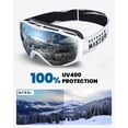 thumbnail image 4 of OutdoorMaster Ski Goggles with Cover Snowboard Snow Goggles OTG Anti-Fog for Men Women, 4 of 13