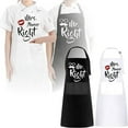 thumbnail image 2 of Couple's Matching Kitchen Garden Barbecue Apron with Printed Design for Cooking and Grilling Activities 2PCS, 2 of 6