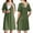 Army Green_Style2, variant on Women Maternity Nursing Nightgown with Button Short Sleeve Nursing Dress for Breastfeeding Labor and Delivery Gown for Hospital S-XXL
