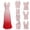 Pink, variant on Women's Convertible Gradient Maxi Dress, Multi-Wear V-Neck Formal Evening Gown for Bridesmaid