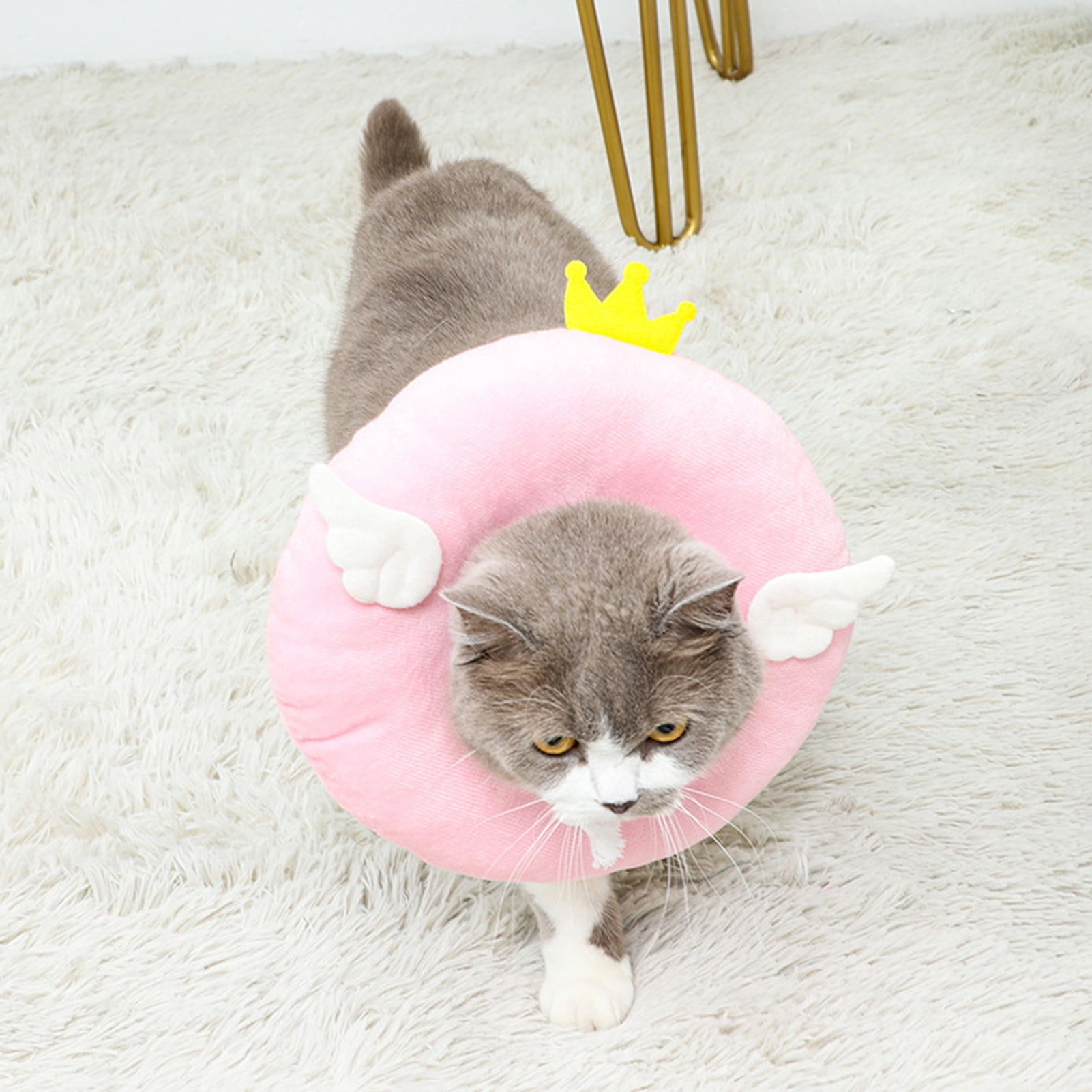 Yasu Pet Neck Cone Antilicking Friendly to Skin Practical Cat Recovery