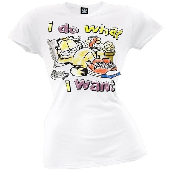 Garfield - T-Shirt Juniors Fais Ce Que Je Veux