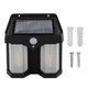 thumbnail image 1 of 2-Light Square Outdoor Wall Light, Motion Sensor, 3 Modes, Solar Powered, Waterproof, Garden Light for Porches, Hallways, 1 of 4