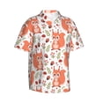 thumbnail image 2 of Daiia Squirrel And Hawaiian Shirt for Men Gentle Cotton Regular Short Sleeve Casual-XX-Large, 2 of 9