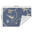 thumbnail image 3 of LNWH Vintage Geometric Floral Pattern Placemats, 1 PCS Heat Resistant Washable PVC Table Mats, 18"x12", 3 of 6