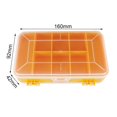 thumbnail image 3 of Nueva caja de almacenamiento de tornillos transparente portátil de 13 rejillas caja de herramientas de almacenamiento multifuncional de doble cara caja de plástico azul JFHHH pequeña, 3 of 5