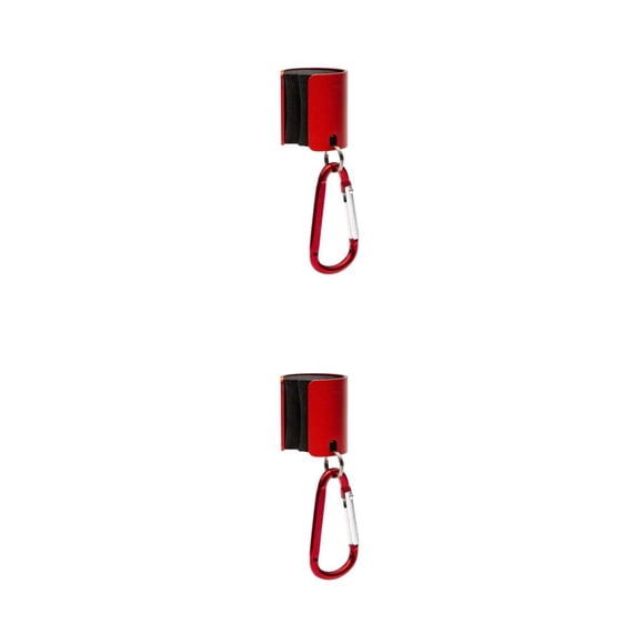 Eigraketly Herramienta de nudo rápido de pesca, abrazadera de varilla de aleación de aluminio de alta dureza, herramientas de atado de moscas, Rojo Sin hebilla extensible 2piezas