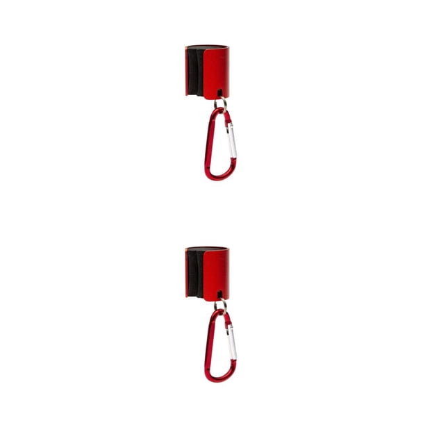 Eigraketly Herramienta de nudo rápido de pesca, abrazadera de varilla de aleación de aluminio de alta dureza, herramientas de atado de moscas, Rojo Sin hebilla extensible 2piezas