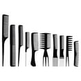 thumbnail image 2 of Hair Styling Comb Set, Hair Cutting Comb Kit, 10 Pack Multifunctional Tail Combs for Men Women and Children, Heat Resistant Ionic Coating, Portable Compact Design for Salon and Home Use, 2 of 9