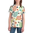 thumbnail image 3 of Wukai Racket and Tennis Ball Youth Unisex Short Sleeve T-Shirt for Boys, Girls, Teens, and Kids-X-Small, 3 of 7