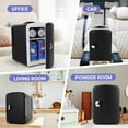 thumbnail image 7 of Mini Fridge 4L Skincare Fridge, AC DC Portable Small Refrigerator Cooler for Skincare, Drinking, Bedroom, Travel and Car, Gifts for Him, Black, 7 of 7