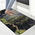 thumbnail image 4 of Shiartex Bear Forest River Door Mats Non-Slip Entrance Mat for Home Outside Entry Yard Patio - Burlap Felt 19.68*47.24 in, 4 of 6