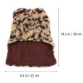 thumbnail image 2 of LOLIPPYY Luxury Leopard Print Warm Dog Clothes for Keeping Pets Cozy - Size Large, 2 of 6