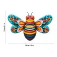 thumbnail image 3 of Summercome Metal Butterfly Wall Art Decor - 7.5" Metal Bee Outdoor Fence Wall Sculpture Decor, Hanging Decoration for Garden Yard Living Room Bedroom Patio Balcony, Nice Gift for Mom Friend, 3 of 4