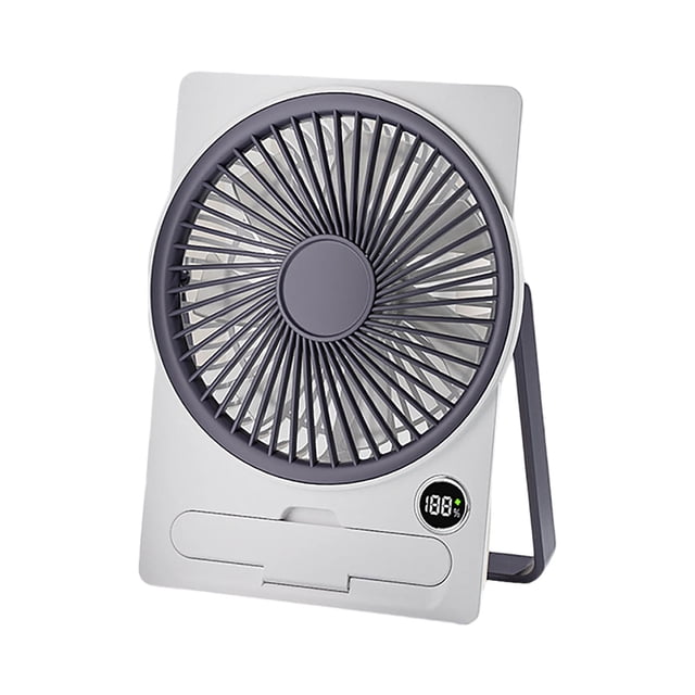 Slim Card USB Rechargeable Mini Fan Portable Travel Desk Fan With Phone Holder Multifunctional 180° Tilt Folding For Bedroom Camping