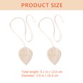 thumbnail image 2 of 2Pcs Curtain Tiebacks Rope Woven Leaf Shape Window Curtain Tie Back Home Decor, 2 of 7