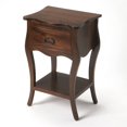 thumbnail image 1 of Butler Specialty Company Rochelle 1 Drawer Wood Nightstand - Walnut Brown, 1 of 3