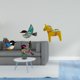 thumbnail image 2 of Escultura de pared de madera con pájaro y caballo para jardín, estudio, estantería de granja, armario de entrada, decoración del hogar, coleccionable, 2 of 8