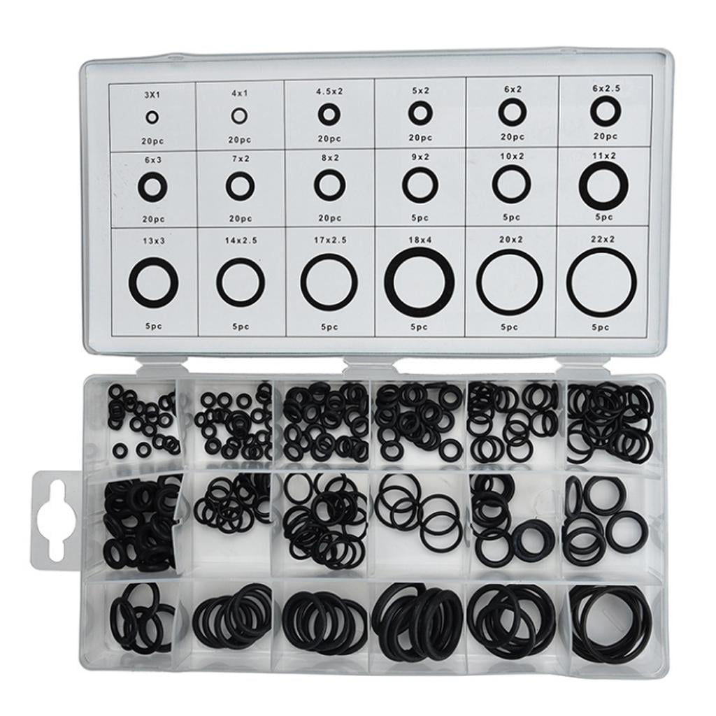 125 x GROMMET SET RUBBER BLANKING GROMMETS OPEN CLOSED ASSORTED SIZES IN CASE 