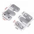 thumbnail image 2 of (5 Pairs,With Screws) Picture Frame Hook, Furniture Connector Flush Mount Bracket, Wall Mounted Solid Metal Photo Hanger for Fixing Picture, Image or Mirror, 2 of 4