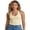 Yellow, variant on Women's Summer Halter Neck Tops Button Front Decor Sleeveless Tank Backless Slim Fit Summer Blouse