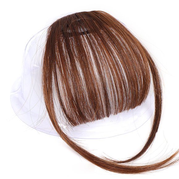 Bangs Hair Clip Bangs Fake Hair Bang Hair Bangs Women Bangs Hair Clip High Temperature Fiber Bangs Fringe With Temples Hairpieces Light Brown