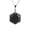 Black Obsidian, variant on 1pcs Natural Healing Energy Stone Six Pointed star Pendant Stone Chain Necklace-Lapis