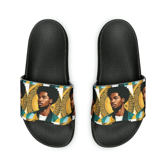 Virgo Zodiac Men's PU Slide Sandals