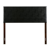 Passion Furniture Nova Black Full Adjustable Headboard