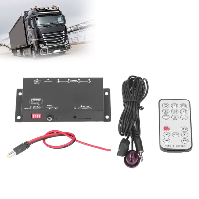 Small MDVR, Interface 1080P 4 Channel Mobile Digital Video Recorder H264 Algorithm Characters Overlay for Trucks for School Buses for Boats
