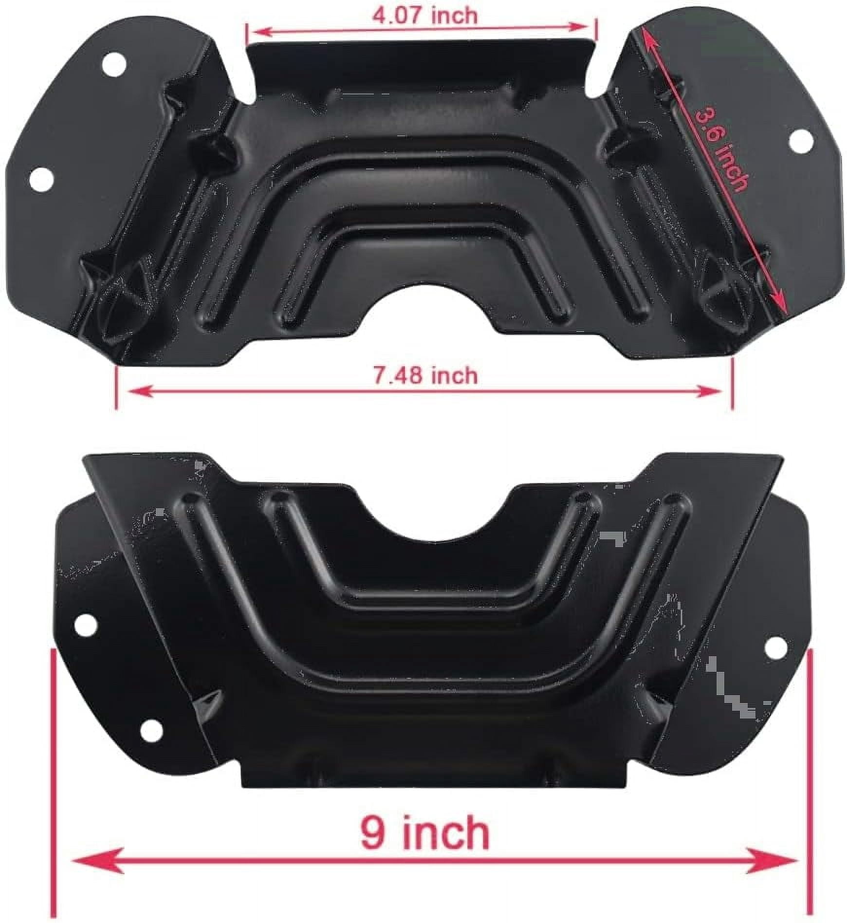 (2 Pack) 783-06424A-0637 Lawn Mower Parts 783-06424A Black Deck Belt Cover Fits 42" 46" Deck Spindle Pulley Belt Guard Cover Compatible with MTD &Troy-Bilt& Craftsma Stamped Deck 19B40012