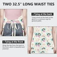 thumbnail image 6 of Fairy Tale Princess Pattern Apron-Garden Aprons for Women with Pockets-Cotton Linen Waterproof Kitchen Cooking Gardening Aprons Adjustable for Kitchen,Cooking,BBQ and Salon 33x27 Inch, 6 of 7