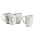 thumbnail image 6 of Set of 4 Grey Marble Ceramic Mugs for Coffee, Hot Cocoa, Tea (16oz), 6 of 7