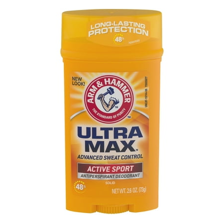 Arm & Hammer Ultramax Active Sport Invisible Solid Antiperspirant Deodorant, 2.6 oz
