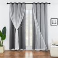 thumbnail image 1 of Cortina XiDi Star Unicorn Kids Blackout, 160 x 132 cm, gris, 2 unidades, 1 of 8