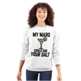 thumbnail image 3 of My Margarita Could Use Your Salt Unisex Plus Fleece Graphic Sweatshirt Brisco Brands 2X, 3 of 5