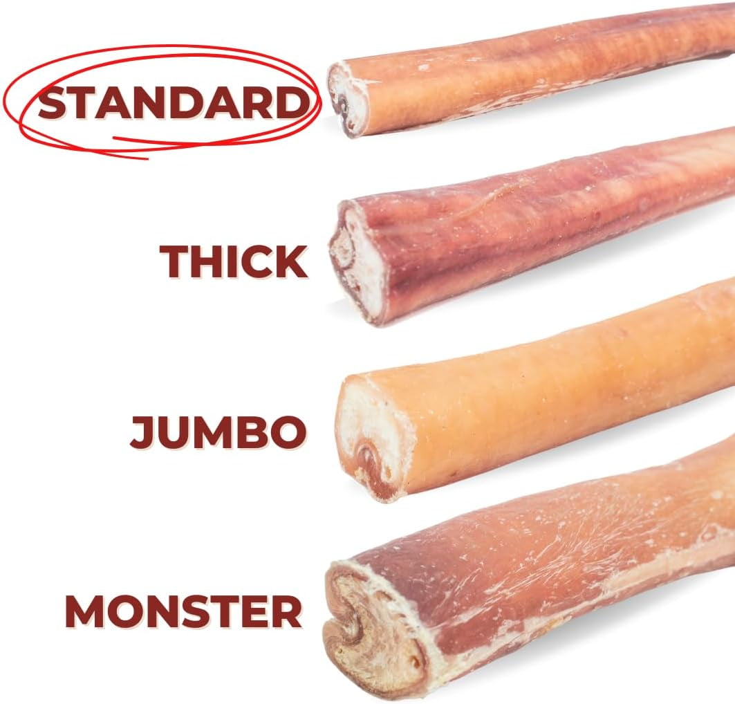 Bully Bunches Premium 6 inch Standard Bully Stick - 10 pack