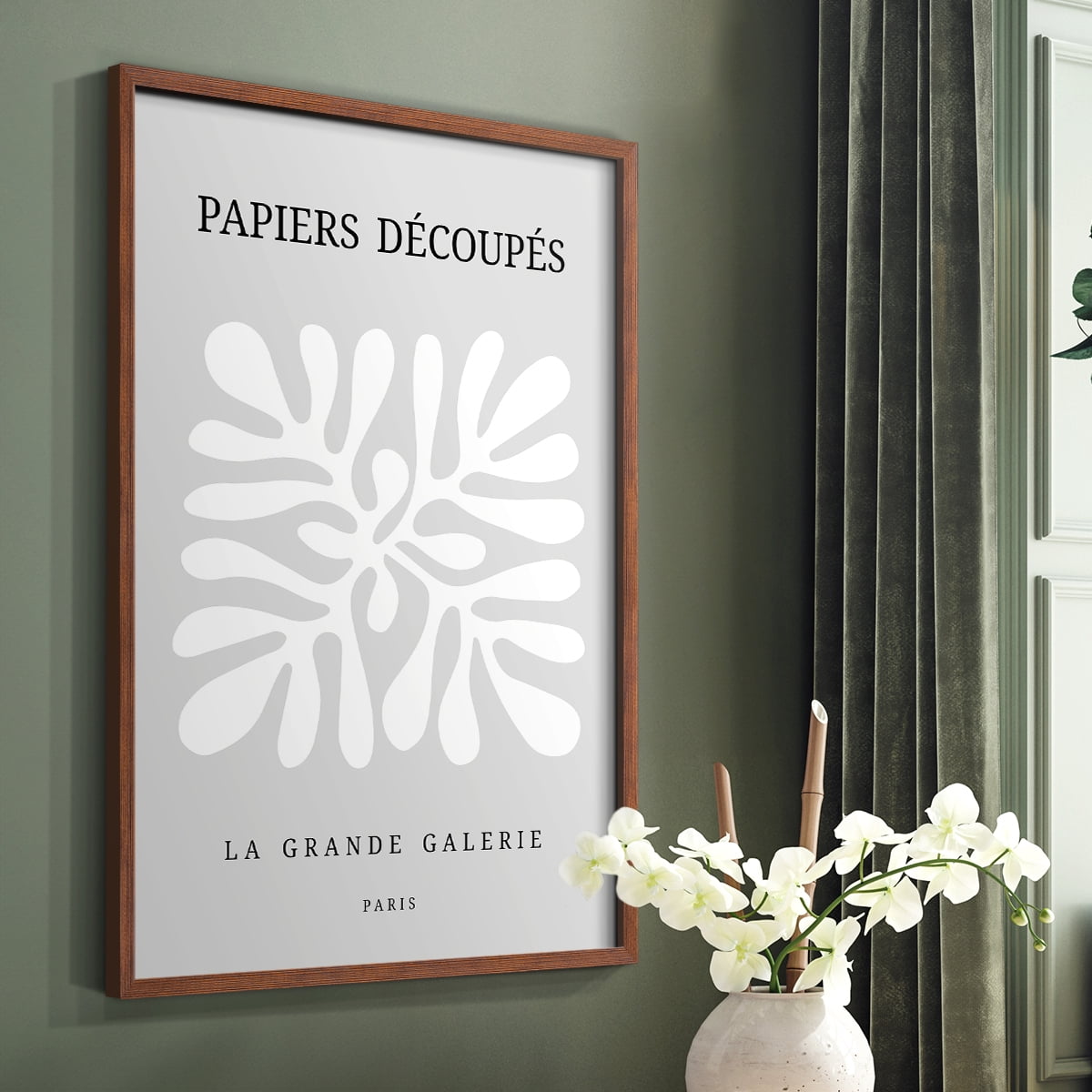 Matisse CCCLXXXVIII in Brown Solid Wood 22 x 28 Framed Print