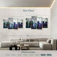 thumbnail image 3 of Elephant Stock Graffiti Overcast New York Wall Art - Horizontal Multi Panel Canvas - Living Room Wall Decor - City Multi Panel - Gray And White Decor - 75" x 48", 3 of 4