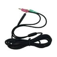 thumbnail image 1 of funtasica 3.5mm Audio Headph Splitter Replacement Connector AUX Cable Adapter Extension for PC with Switch, 1 of 5