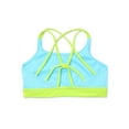 thumbnail image 3 of Reebok Girls’ Strappy Back High Neck Bikini Top with Scoop Bottoms Swimsuit, UPF 50+, 2-Piece, Sizes 4-18, 3 of 3