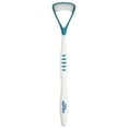 thumbnail image 3 of Equate Adult Tongue Cleaner with Dual-Head Combination Scraper & Textured Brush, 2 Count, 3 of 7